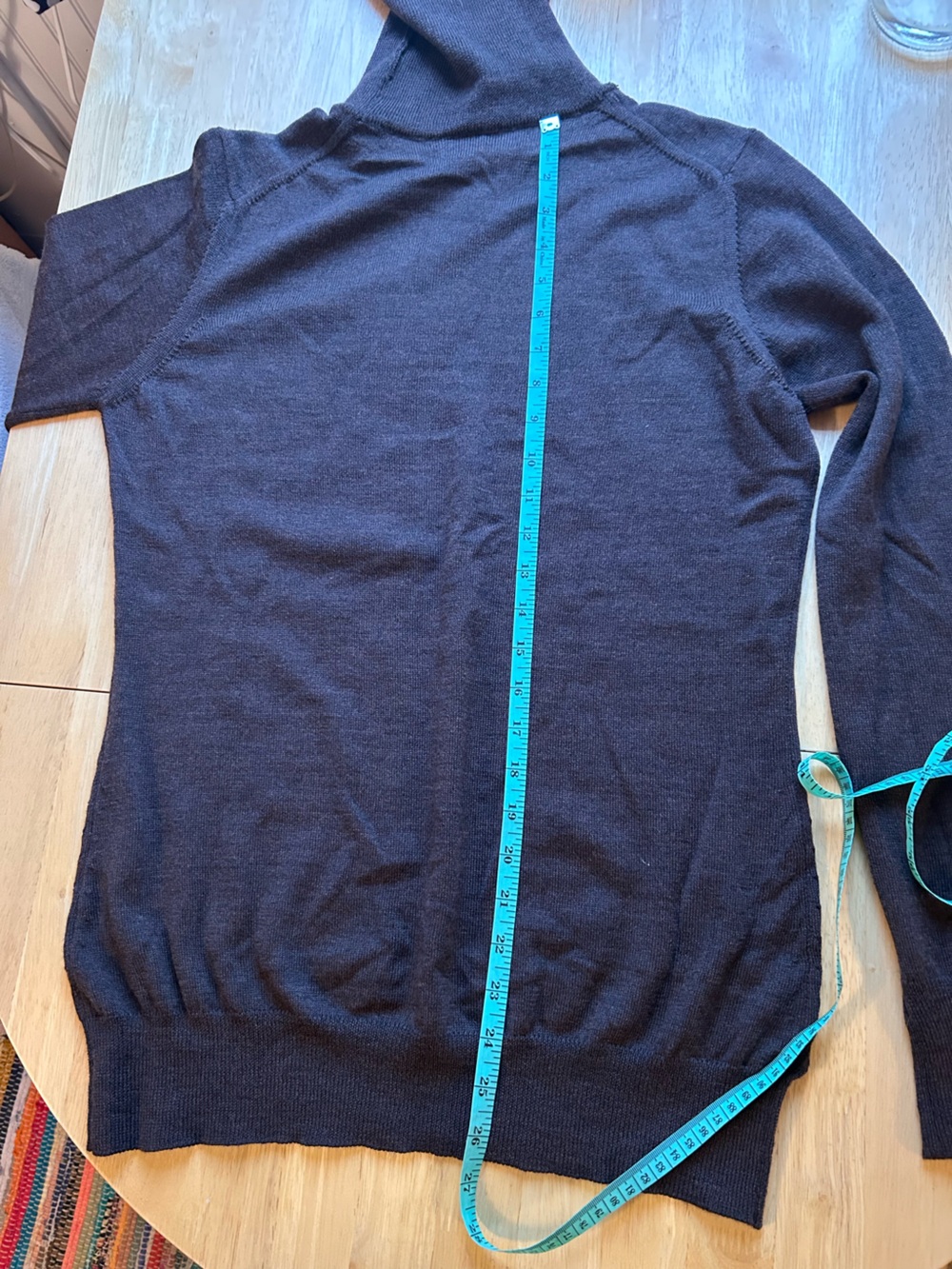 Italian Merino Wool Turtleneck Sweater - Picture 6 of 11